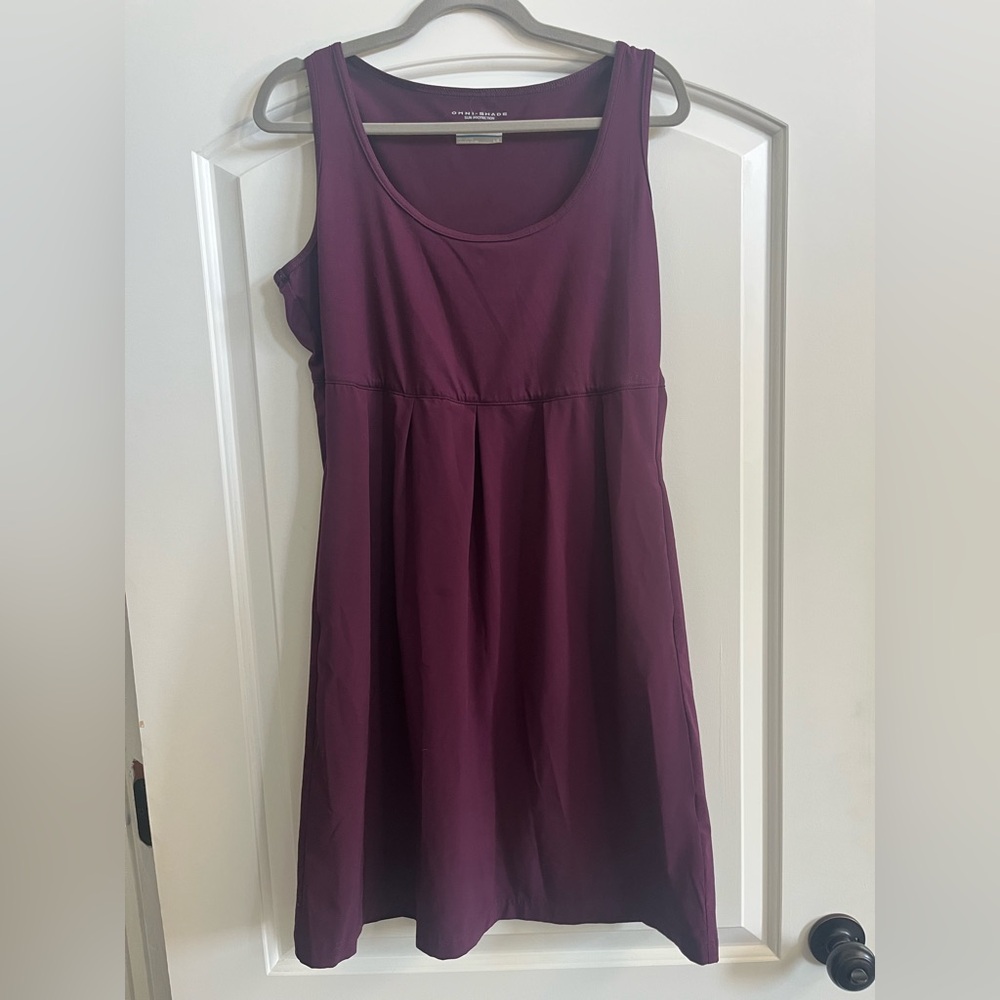Columbia Red and Purple Sleeveless Mini Sundress